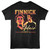 Hunger Games Fiery Finnick Black T-Shirt