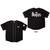 The Beatles Unisex Baseball Jersey Apple Logo / Walking (Black) (Back Print)