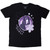 Selena Gomez Unisex T-Shirt Purple Floral (Black)