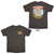 Paul McCartney Unisex T-Shirt Wings Over Europe (Charcoal Grey) (Back Print)
