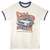 Back To The Future Stars Retro Font Vintage White India Ink Ringer T-Shirt