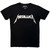 Metallica Unisex Carbon T-Shirt Logo (Black)
