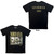 Nirvana Unisex Carbon T-Shirt Nevermind '91 Hotel Photo (Black) (Back Print)