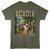 National Parks Acadia Footpath Military Green T-Shirt