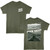 National Parks Death Valley Repeat Text Military Green T-Shirt