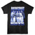 Backstreet Boys Blue Glow Black T-Shirt