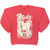 Fender Guitars Women's Unplugged Sweatshirt Distressed Guitar (Pink)