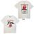 Rolling Stones Unisex T-Shirt Philadelphia Eagle 1975 (White) (Back Print)