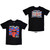 Rolling Stones Unisex T-Shirt London 1973 (Black) (Back Print)