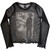 The Cure Women's Long Sleeve Mesh Crop Top Shirt Boys Don't Cry B&W (Black)