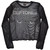 Deftones Women's Long Sleeve Mesh Crop Top Shirt Sphynx (Black)