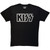 Kiss Unisex T-Shirt Logo Mono (Black)