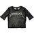 Metallica Women's Mesh Crop Top Shirt Logo (Black)