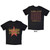 Smashing Pumpkins Unisex Premium Carbon T-Shirt Rock Invasion (Black) (Back Print)