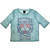 Sublime Women's Mesh Crop Top Shirt With Rome (Light Blue)