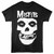 Misfits Skull W Logo Black T-Shirt