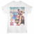 Bruce Lee Cool Car Lean White T-Shirt