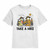 Garfield Take a Hike White Kids T-Shirt