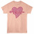 Hole Heart Peach T-Shirt
