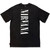 Nirvana Unisex Unplugged T-Shirt In Utero Angel Wash (Black) (Back Print)