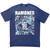 Ramones Unisex Unplugged T-Shirt Presidential Seal Wash (Blue) (Back Print)