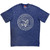 Ramones Unisex Unplugged T-Shirt Presidential Seal Wash (Blue) (Back Print)