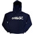 Gorillaz Unisex Pullover Hoodie Sweatshirt Cracker Island (Navy Blue) (Back Print)