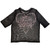 Bullet For My Valentine Women's Mesh Crop Top Shirt Deathcore (Black) (Front & Back)