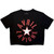 Avril Lavigne Women's Crop Top Shirt Stencil Logo (Black)