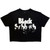 Black Sabbath Women's Crop Top Shirt California Audience (Black)