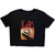 Korn Women's Crop Top Shirt Shadow Playground (Black)