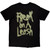 Korn Unisex T-Shirt Freak On A Leash (Black) (Back Print)