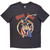 Bon Jovi Unisex T-Shirt Kicked Ass (Charcoal Grey) (Back Print)