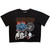 Ramones Women's Crop Top Shirt Montage (Black)