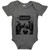 Oasis Baby Infant Onesie Shirt Definitely Maybe Frame (Grey) (Ex-Tour)