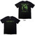 Bad Omens Unisex T-Shirt Green Angel (Black) (Back Print)