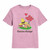 Curious George Heart Balloons And Dog Light Pink Kids T-Shirt