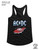 AC/DC Razor's Edge Black Junior Women's Racerback Tank Top T-Shirt
