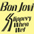 Bon Jovi Slippery When Wet Yellow Heather Adult T-Shirt