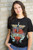 Bon Jovi Heart Black Adult T-Shirt