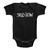 Skid Row Whitish Logo Black Infant Baby Onesie