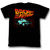 Back to the Future Neon Black Adult T-Shirt