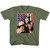 Street Fighter Guile With Flag Military Green Youth T-Shirt