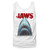 Jaws Stressed White Adult Tank Top T-Shirt