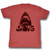 Jaws Burnt Jaws Red Adult T-Shirt