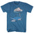Jaws Dreamy Snacks Pacific Blue Heather Adult T-Shirt