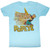 Popeye Fightin' Light Blue Heather Adult T-Shirt