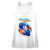Mega Man Powered Up White Junior Women's Racerback Tank Top T-Shirt