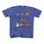 Mega Man The Cast Vintage Royal Youth T-Shirt