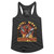 Mega Man Scrap Yard Sign Dark Gray Heather Junior Women's Racerback Tank Top T-Shirt